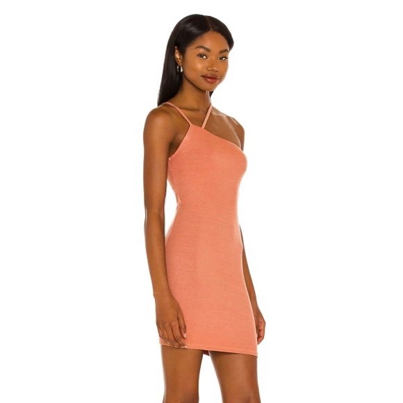 ENZA COSTA REVOLVE RIBBED ONE-SHOULDER MINI DRESS - Picture 4 of 11